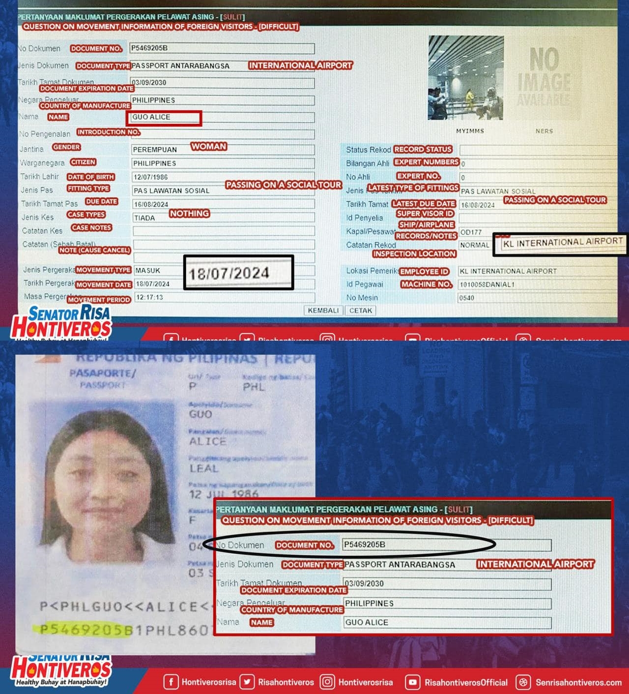 Philippine Immigration Service: Si Guo Huaping ay Ilegal na Umalis ng Bansa