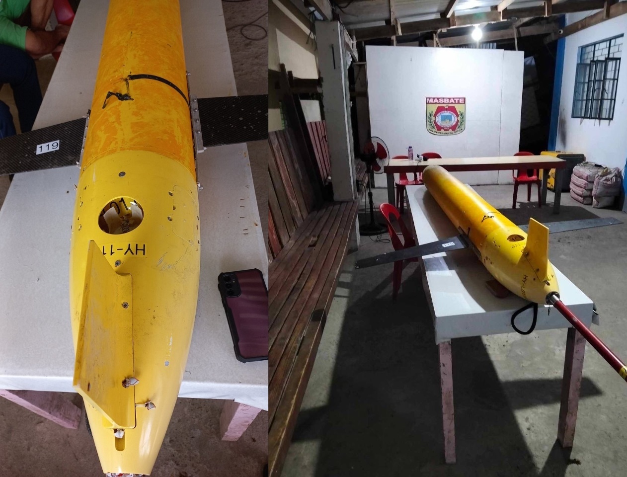 Isang hinihinalang Chinese underwater drone ang natagpuan sa katimugang dagat ng Pilipinas